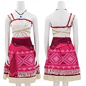economico Costumi da donna-Moana Principessa Moana Vestito Collana Costume Costume di Carnevale Costumi a Tema Film e TV Cosplay di film for Per donna Adulti Halloween Carnevale Performance Feste Spiaggia