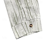 economico camicia da uomo con bottoni-Per uomo Camicia Camicia estiva Maglietta informale Camicia da spiaggia Camicia con bottoni Rosso Verde Kaki Grigio chiaro Manica lunga Strisce Bavero Da mare Hawaiano Tasche Abbigliamento Poliestere