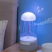 baratos Colunas-alto-falante de água-viva com luz colorida imita a cena de movimento de água-viva alto-falante sem fio com suporte tf/tipo c equipado com conversão de luz e alto-falante ambiente exclusivo
