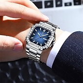 お買い得  クォーツ腕時計-メンズ クォーツ時計 ミニマリスト ファッション カジュアル ビジネス 輝光 カレンダー 日付 週間 防水 スチールウォッチ