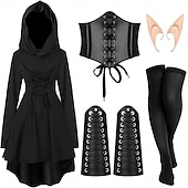 abordables Tenues-Rétro Vintage Médiéval Renaissance Robe Ceinture Taille Accessoires Ren Faire Femmes Viking Fantaisie Halloween Carnaval Mascarade Performance Scène LARP Adulte Robe Plus d&#039;accessoires