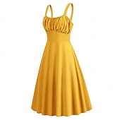preiswerte Kleider-Elegant Klassisch 1950er Kleid A-Linie Damen Valentinstag Veranstaltung / Fest Date Teegesellschaft Erwachsene Kleid Frühling &amp; Sommer