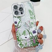 ieftine Carcase iPhone-telefon Maska Pentru iPhone 16 15 14 Pro Max Plus iPhone 13 Pro Max Capac Spate cu curea de mână Anti Șoc Retro TPU PC