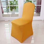 ieftine Husa scaun de sufragerie-huse pentru scaune de nuntă huse pentru scaune de banchet din spandex huse pentru scaune din spandex elastice din față plat pentru decorațiuni pentru petreceri de mese