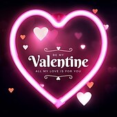 economico Lampade neon LED-luce al neon a forma di cuore rosa - led per San Valentino &amp;decorazione per feste perfetta per la stanza delle ragazze, dormitorio, decorazione per la casa per l&#039;anniversario di matrimonio