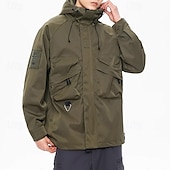 baratos Casacos Leves, Polares &amp; Caminhada-Homens Mulheres Jaqueta Softshell Jaqueta de Trilha Ao ar livre A Prova de Vento Impermeável Jaqueta leve Jaqueta corta-vento Viajar Preto Verde Tropa Camuflado Verde Bege