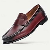 economico Mocassini in pelle premium-mocassini da uomo in pelle bovina di prima qualità con finitura liscia: calzature formali eleganti per lavoro e occasioni speciali