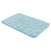voordelige Matten &amp; Tapijten-badmat met reliëf van kasseien, antislip, traagschuimmat, wasbare badmatten, snel waterabsorberend, antislip, wasbaar, dik, zacht en comfortabel tapijt voor de doucheruimte