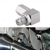 Недорогие Инструменты для ремонта автомобиля-m18*1.5 выхлопной катализатор задний кислородный датчик проставка 90 градусов мини катализатор лямбда o2 адаптер cel fix