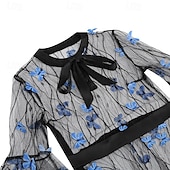 levne Šaty-Elegantní Retro 50. léta Šaty Maškarní Výšivka Květiny Dámské Karneval Nový rok Plesová maškaráda Běžné / Denní loučení se svobodou nevěsty Dospělé Šaty