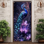 cheap Door Covers-Door Decorations Door Covers Beautiful Peacock Door Tapestry Door Curtain Decoration Backdrop Indoor/Outdoor Door Banner for Front Door Farmhouse