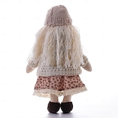 preiswerte Puppen-Waldorfpuppe mit Baumwollkörper, Künstlerpuppe, handgefertigte Mini-Anziehpuppe zum Selbermachen (Zubehör Bär nicht im Lieferumfang enthalten) für Weihnachtsgeschenke