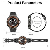 Χαμηλού Κόστους Smartwatch-kc89 έξυπνο ρολόι bt κλήσης φακός led πυξίδα καρδιακός ρυθμός 760mah έξυπνο ρολόι μεγάλης μπαταρίας