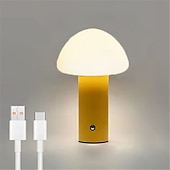 cheap Table Lamps-LED Mushroom Desk Lamp - USB Powered with Touch Color Dimming for Outdoor Camping Indoor Kitchen Use
