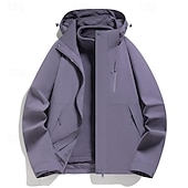 abordables Softshell, polares y chaquetas de montaña-Hombre Mujer Chaqueta Softshell Chaqueta para senderismo Invierno Al aire libre Retazos Mantiene abrigado Forro Polar Resistente al Viento Resistente al Agua Chaquetas 3-en-1 Chaqueta de Invierno