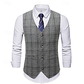 levne Blazery a vesta-Retro Řvoucí 20s 20. léta 20. století Kamizelka Vesta Velký Gatsby Gentleman Retro Pánské Vánoce předvečer Všech svatých Karneval Výkon loučení se svobodou nevěsty Festival Dospělé Vesta Celý rok