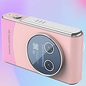 お買い得  アクションカメラ-ズーム機能付きデジタルカメラ、デュアルカメラ、オートフォーカス、ビデオブログ、旅行用自撮りカメラ、オートフォーカス