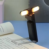 お買い得  読書灯-ブックライト LED USB 充電式 読書灯 目の保護 ナイトライト ポータブル クリップ デスクライト ブックマーク 読書灯 1/2個