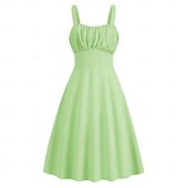preiswerte Kleider-Elegant Klassisch 1950er Kleid A-Linie Damen Valentinstag Veranstaltung / Fest Date Teegesellschaft Erwachsene Kleid Frühling &amp; Sommer