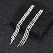 abordables Boucles d&#039;oreilles-Femme Boucles d&#039;oreille Clou Géométrique Joie mode Luxe Des boucles d&#039;oreilles Bijoux Argent Pour Soirée