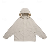 cheap Softshell, Fleece &amp; Hiking Jackets-Men&#039;s Women&#039;s Softshell Jacket Hiking Jacket Outdoor Windproof Water Resistant Lightweight Jacket Windbreaker Jacket Traveling Dark Grey Black Brown Beige