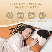 billige Personlige tekstiler-Graduasjon Tilpasset Kroppsputetrekk Legg til ditt Bilde Beste Graduasjonsgave Personlig Gave Foto Design Bilde Pute Dynepute Putetrekk 1stk Tilpasset