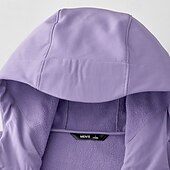 abordables Forros &amp; Chaquetas 3 en 1-Mujer Chaqueta Softshell Chaqueta para senderismo Al aire libre Resistente al Viento Resistente al Agua Chaquetas de Lana Chaqueta cortavientos Viaje Negro Rosa Azul Morado