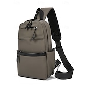economico Borselli da uomo-Per uomo Borsa a tracolla Borsello da petto Borse a tracolla Nylon Esterno Casual / quotidiano Cerniera Tasche multiple Massima capacità Leggero Tinta unica Nero Blu Grigio