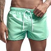 olcso Férfi úszónadrág-Férfi Fürdőnadrág Úszónadrágok Deszkás short Fürdőruha Zsinór Úszás Szörfözés Tengerpart Vízi sportok Egyszínű Nyár Tavasz