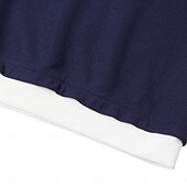 economico T-shirt in maglia waffle-Per uomo Maglietta Waffle Felpa Pullover Maglietta Camicia a Maniche Lunghe Manica Lunga Girocollo Autunno Primavera &amp; Autunno Semplice Moda Designer Essenziale Moda Finto due pezzi Vacanza