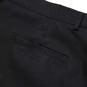 levne Retro-Pánské Kraťasy Lněné šortky Šortky Letní šortky Zip Kapsy Knoflíky Bez vzoru Pohodlné Yumuşak Denní Venkovní Jdeme ven Módní Na běžné nošení Černá Bílá