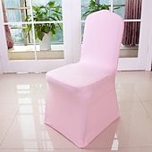 ieftine Husa scaun de sufragerie-huse pentru scaune de nuntă huse pentru scaune de banchet din spandex huse pentru scaune din spandex elastice din față plat pentru decorațiuni pentru petreceri de mese