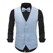levne Blazery a vesta-Retro Řvoucí 20s 20. léta 20. století Kamizelka Vesta Motýlek Velký Gatsby Gentleman Flitry Retro Pánské Vánoce předvečer Všech svatých Karneval Výkon loučení se svobodou nevěsty Festival Dospělé