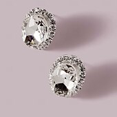 abordables Boucles d&#039;oreilles-Femme Boucles d&#039;oreille Clou Fantaisie Joie mode Luxe Des boucles d&#039;oreilles Bijoux Argent Pour Soirée