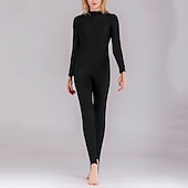 abordables Lycra de surf-Femme Maillot Anti UV Maillot de bain 1 pièce Poids Léger manche longue Le Maillot de corps Maillot de bain Zip sur le devant Natation Surf Plage Sports nautiques Mosaïque Eté Printemps Automne