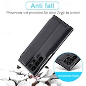 abordables Coques Samsung-Housse de téléphone pour Samsung Galaxy S24 Ultra S24 Plus S24 S23 S23 Ultra S22 S22 Plus Ultra S21 Ultra S21 FE S21 Coque flip avec emplacement pour carte magnétique antichoc rétro TPU PU cuir