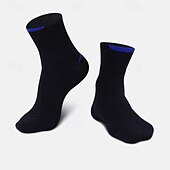 economico calzini da uomo-Per uomo 4 accoppiamenti Confezioni multiple Calzini Squadra di calcio Calzini da corsa Calzini casual Nero Blu Colore Color Block Da mare Sportivo Giornaliero Di base Medio spessore Primavera Autunno