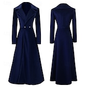 cheap Tops-Retro Vintage Punk &amp; Gothic Steampunk Coat Plague Doctor Solid Color Women&#039;s Christmas Halloween Carnival Party Adults&#039; Coat