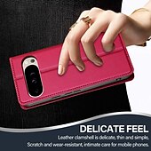 abordables Otras carcasas-teléfono Funda Para Google Píxel 9 Pro Pixel 9 Pro XL Pixel 8 Pro Pixel 8 Píxel 9 Pixel 7 Pixel 7 Pro Gire la tapa con Soporte Ranura para tarjetas Antigolpes Retro TPU Cuero de PU
