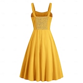 preiswerte Kleider-Elegant Klassisch 1950er Kleid A-Linie Damen Valentinstag Veranstaltung / Fest Date Teegesellschaft Erwachsene Kleid Frühling &amp; Sommer