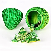 billiga Originella leksaker-3d-tryckt drake ägg regnbåge flygande drake i färgglada ägg fidget leksak för födelsedagspresent flexibel skrivbord figur dekor