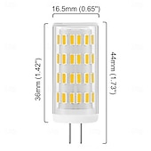 tanie Żarówki LED 2-pinowe-żarówki kukurydziane led g4 12v/24v ac/dc, 5w 63led ściemnialne do żyrandoli kryształowych, ciepła biel &amp;biały, 4szt