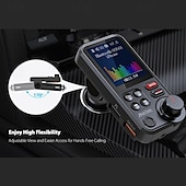Недорогие Bluetooth гарнитуры для авто-bt93 автомобильный комплект громкой связи bluetooth 5.0 трансмистер fm qc3.0 быстрая зарядка беспроводной автомобильный mp3-плеер bluetooth автомобильный трансмитер fm