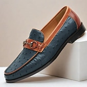 economico Mocassini in pelle premium-Per uomo Mocassini e Slip-Ons Mocassini Classici Di pelle Pelle Traspirante Comodo Antiscivolo Mocassino Vinaccia Blu Marrone Autunno Inverno