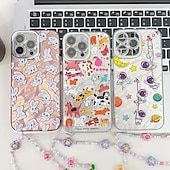 baratos Capas para iPhone-telefone Capinha Para iPhone 16 Pro Max Plus iphone 15 iPhone 15 Pro Max iPhone 14 Pro Max iPhone 13 Pro Max Capa traseira com pulseira Antichoque Retro TPU Vidro Temperado