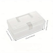 voordelige Opslag &amp; Organisatie-huishoudelijke doorzichtige opbergdoos desktop plastic organizer box hand opbergdoos kleine doos organizer box medicijndoos opbergdoos multifunctionele doorzichtige plastic opbergdoos voor desktop