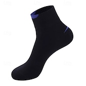 economico calzini da uomo-Per uomo 4 accoppiamenti Confezioni multiple Calzini Squadra di calcio Calzini da corsa Calzini casual Nero Blu Colore Color Block Da mare Sportivo Giornaliero Di base Medio spessore Primavera Autunno