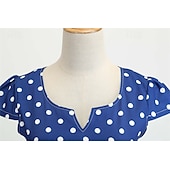 cheap Dresses-Elegant Classical 1950s Dress Polka Dot A-Line Women&#039;s Valentine&#039;s Day Event / Party Date Tea Party Adults&#039; Dress Spring &amp; Summer
