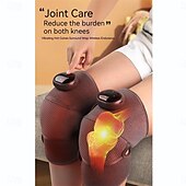 お買い得  ボディマッサージ機-加熱膝マッサージャー ショルダーブレース 3-in-1 加熱膝肘ショルダーブレースラップ 3つの調節可能な振動加熱モード
