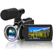 お買い得  アクションカメラ-ビデオカメラ、ビデオカメラ、HD 4K、48MP、ビデオレコーダー、カメラ、ビデオブログ用カメラ、DV、ビデオカメラ、デジタルズーム